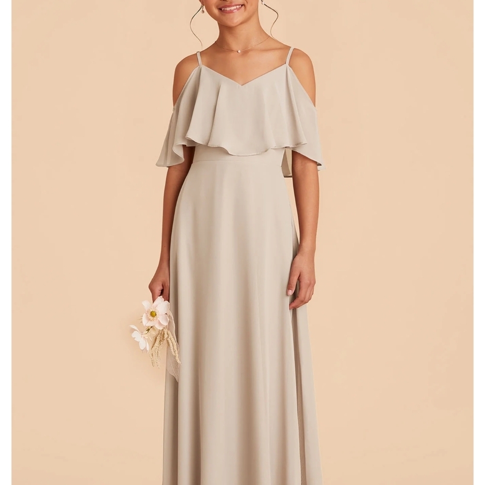 Elegant Cream Off-Shoulder Dress